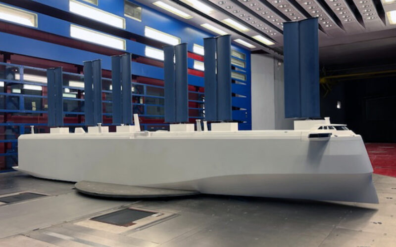 Wallenius Marine conducts wind tunnel tests