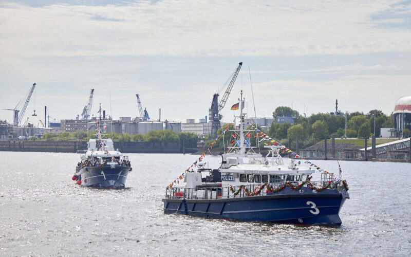 Port of Hamburg celebrates anniversary with double christening